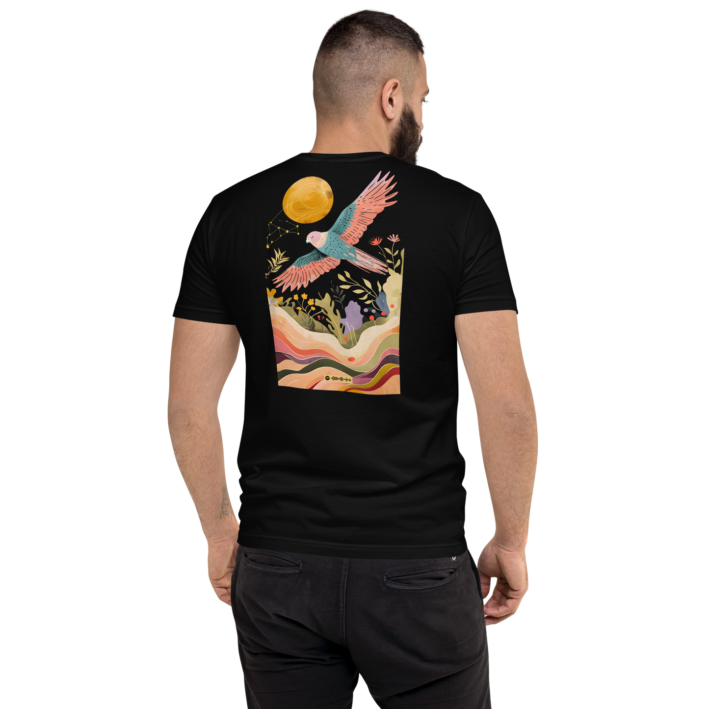 Premium Organic Music-Inspired Tees with Spotify Code | Pyramason MTD4