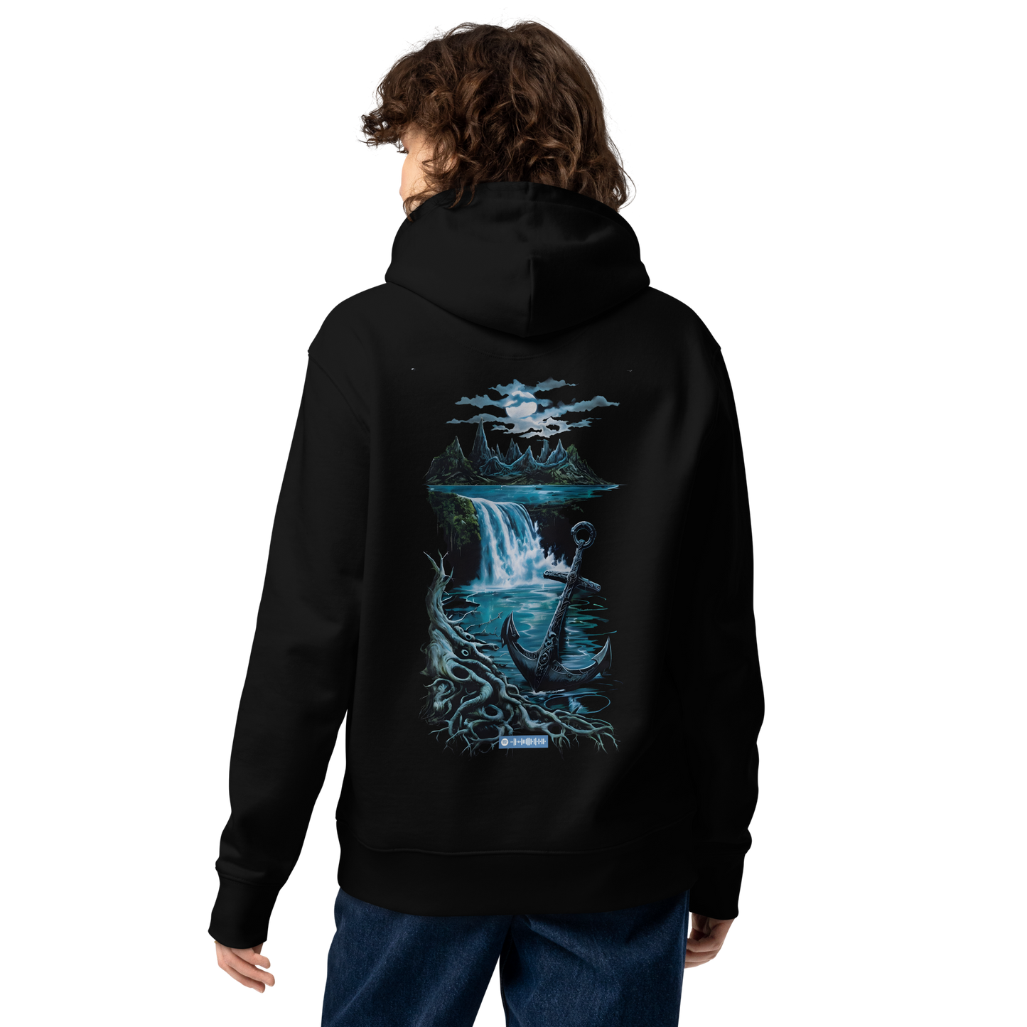 Premium Organic Music-Inspired Hoodie with Spotify Code | Pyramason MHD8