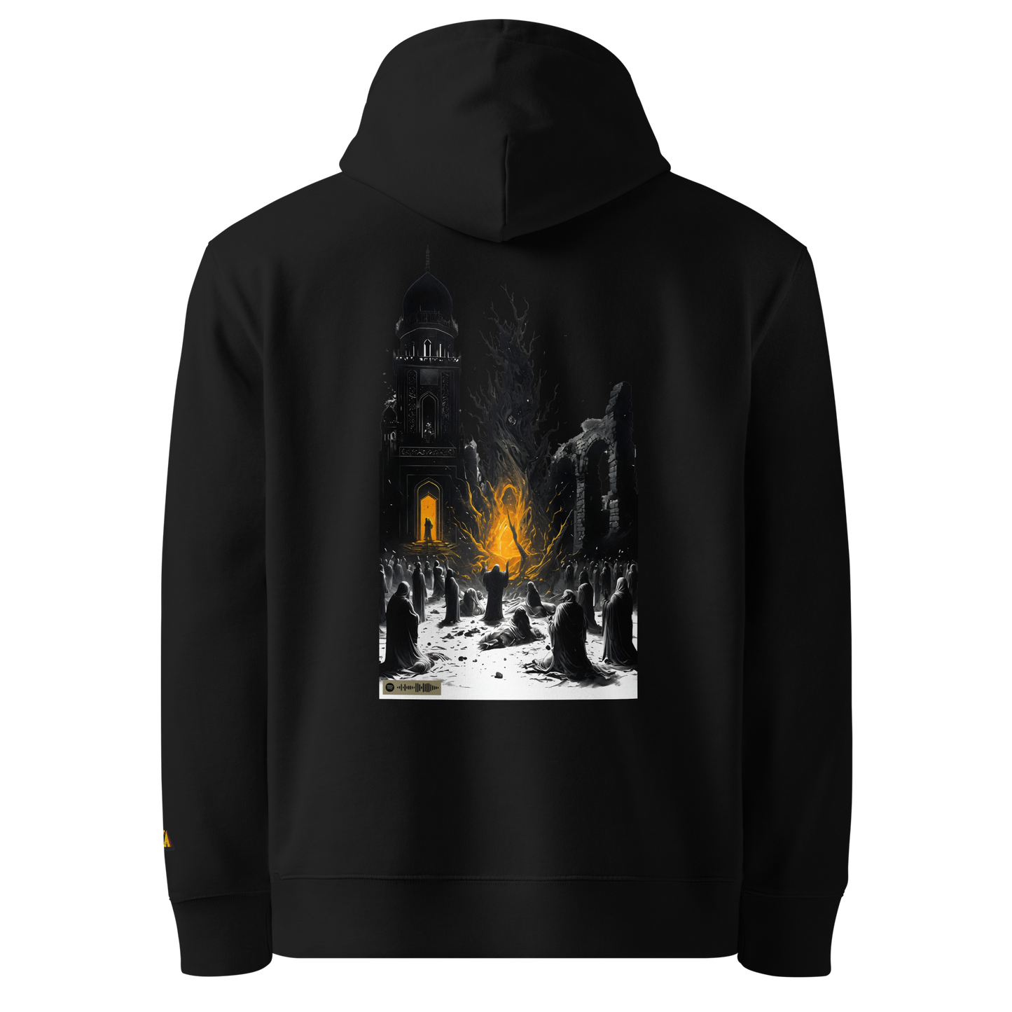 Premium Organic Music-Inspired Hoodie with Spotify Code | Pyramason MHD5