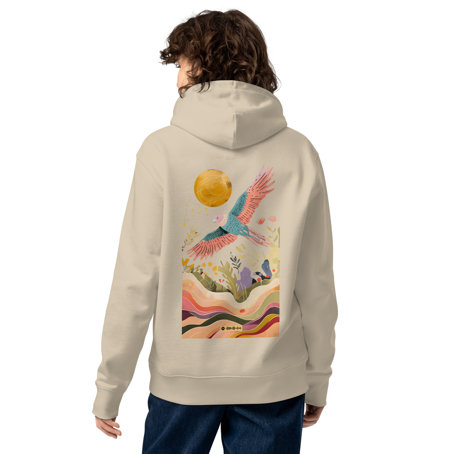 Premium Organic Music-Inspired Hoodie with Spotify Code | Pyramason MHD4