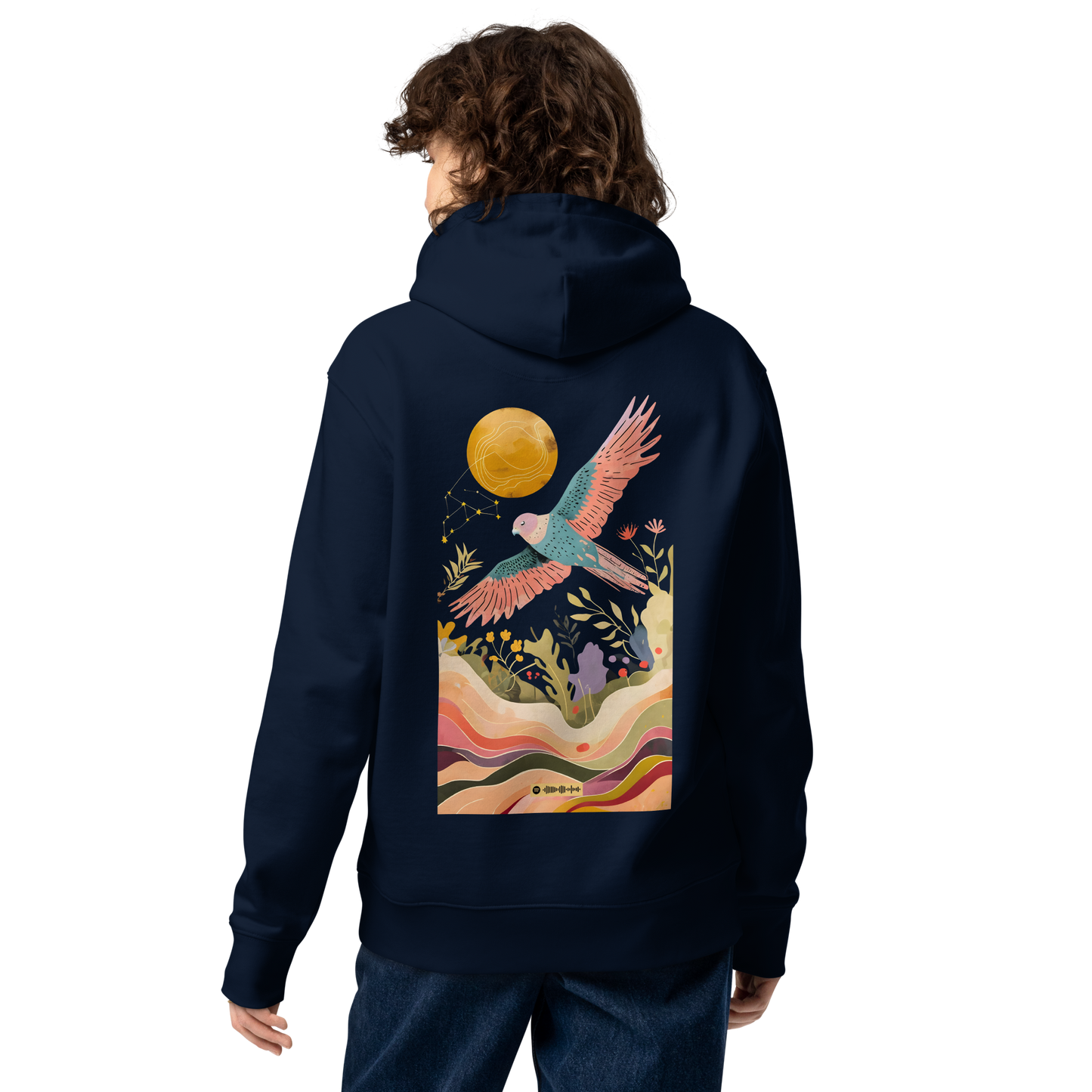 Premium Organic Music-Inspired Hoodie with Spotify Code | Pyramason MHD4