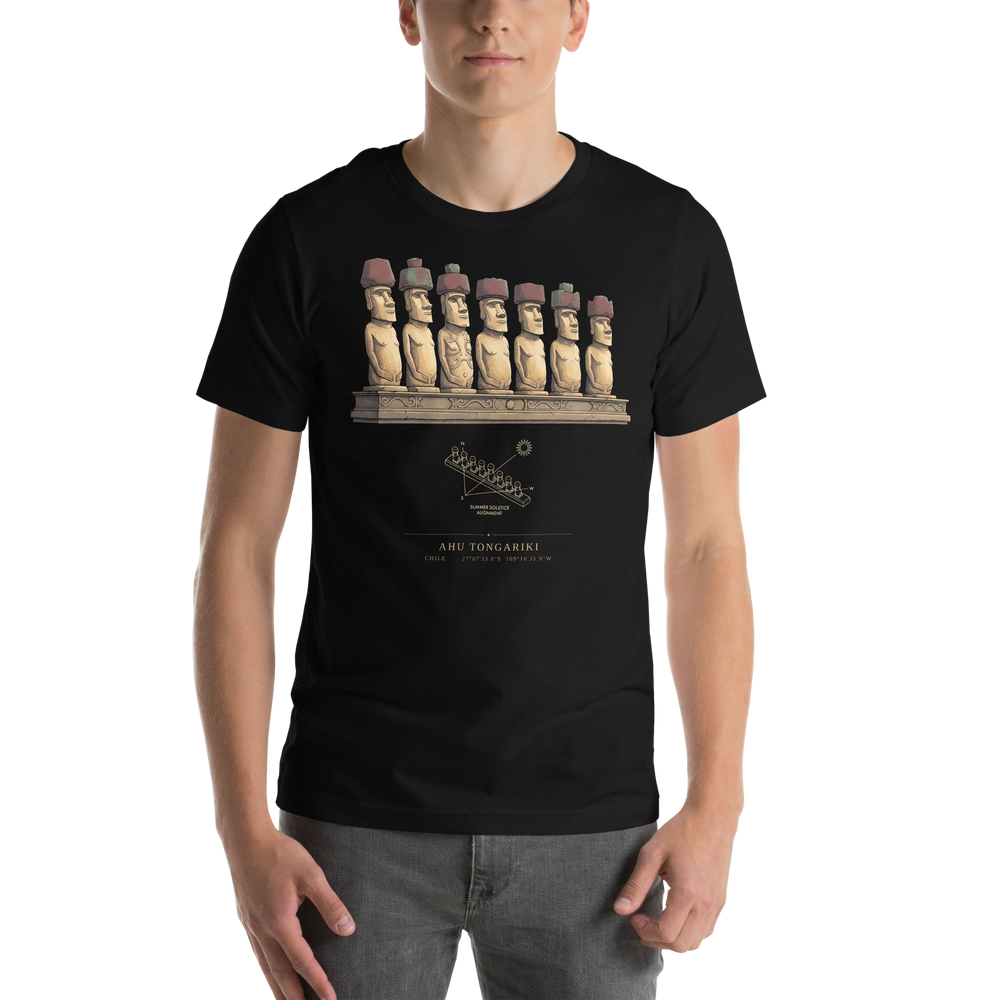 Ahu Tongariki Site-Emblem T-Shirt, Easter Island