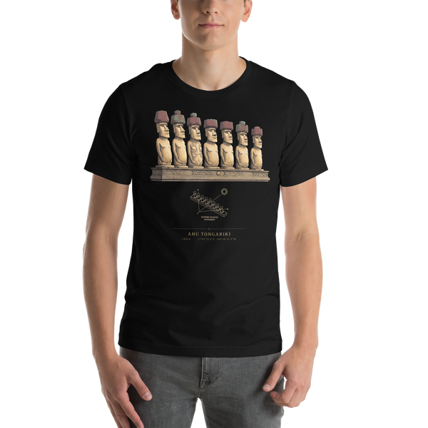 Ahu Tongariki Site-Emblem T-Shirt, Easter Island