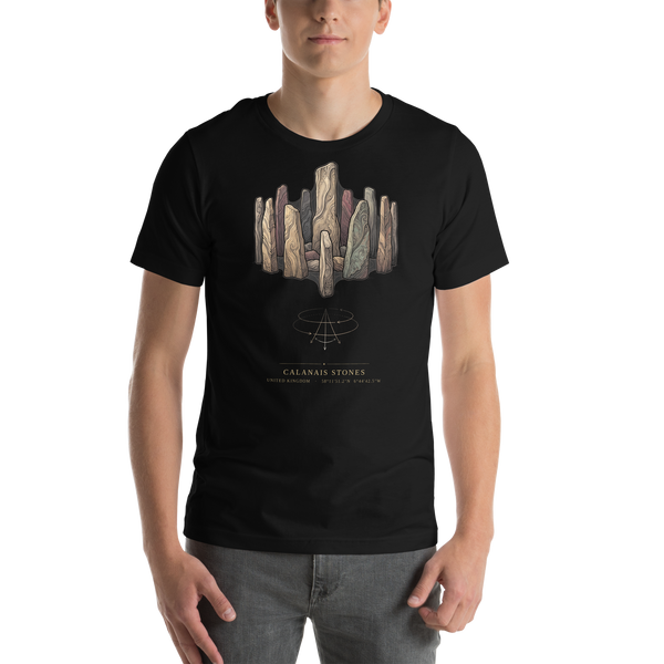 Callanish Standing Stones Site-Emblem T-Shirt, Scotland