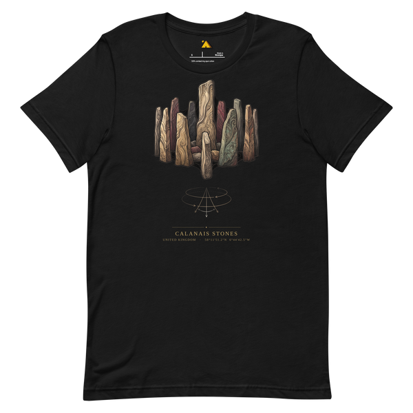 Callanish Standing Stones Site-Emblem T-Shirt, Scotland