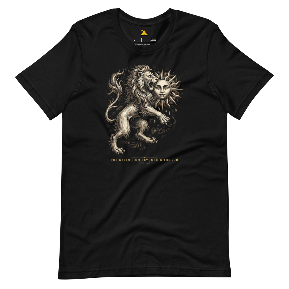 The Green Lion Devouring the Sun T-Shirt | Pyramason