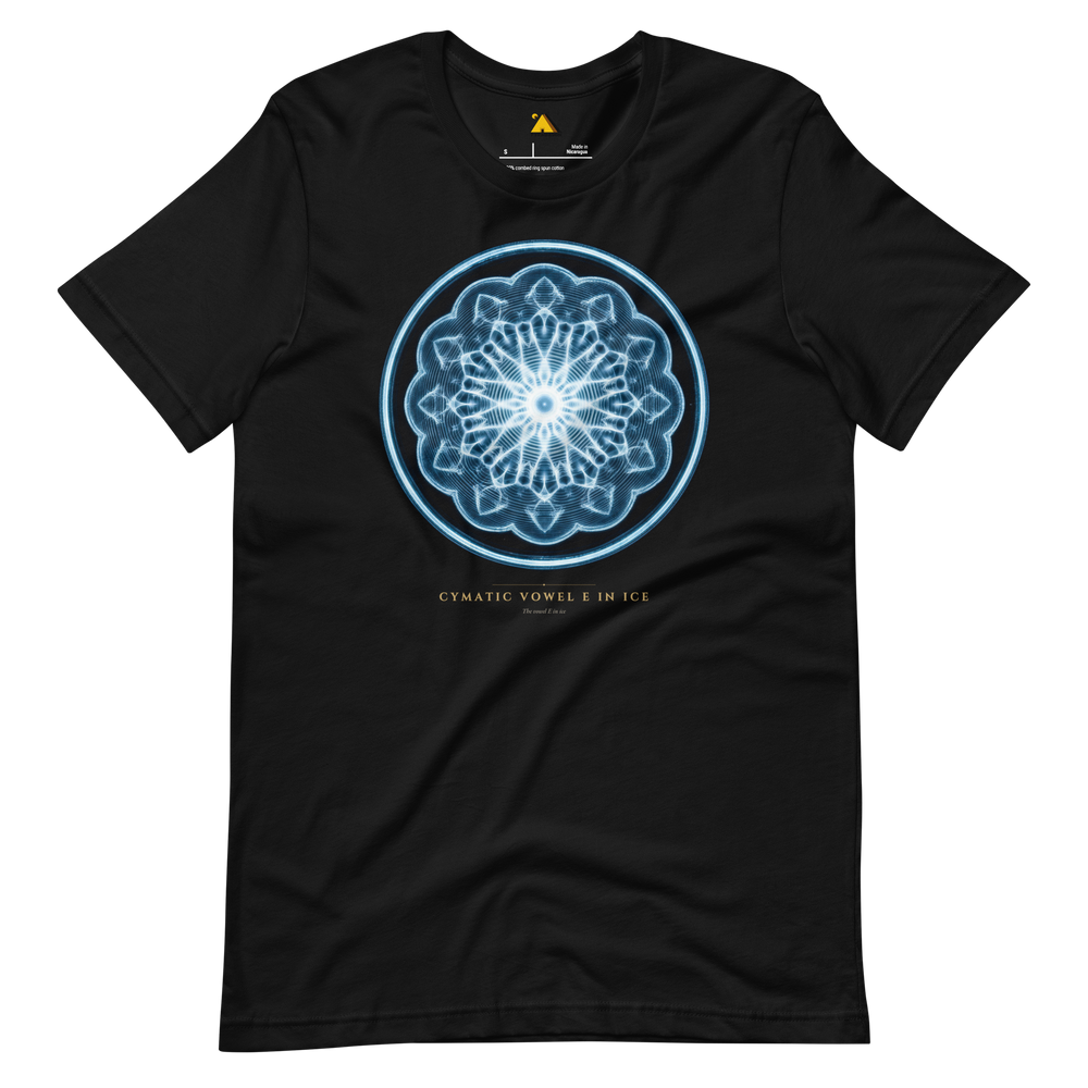 Cymatic Vowel E in Ice T-Shirt | Pyramason