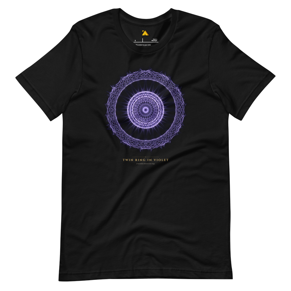 Twin Ring in Violet T-Shirt | Pyramason