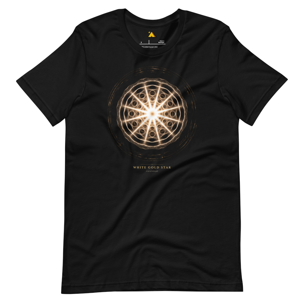 White Gold Star T-Shirt | Pyramason