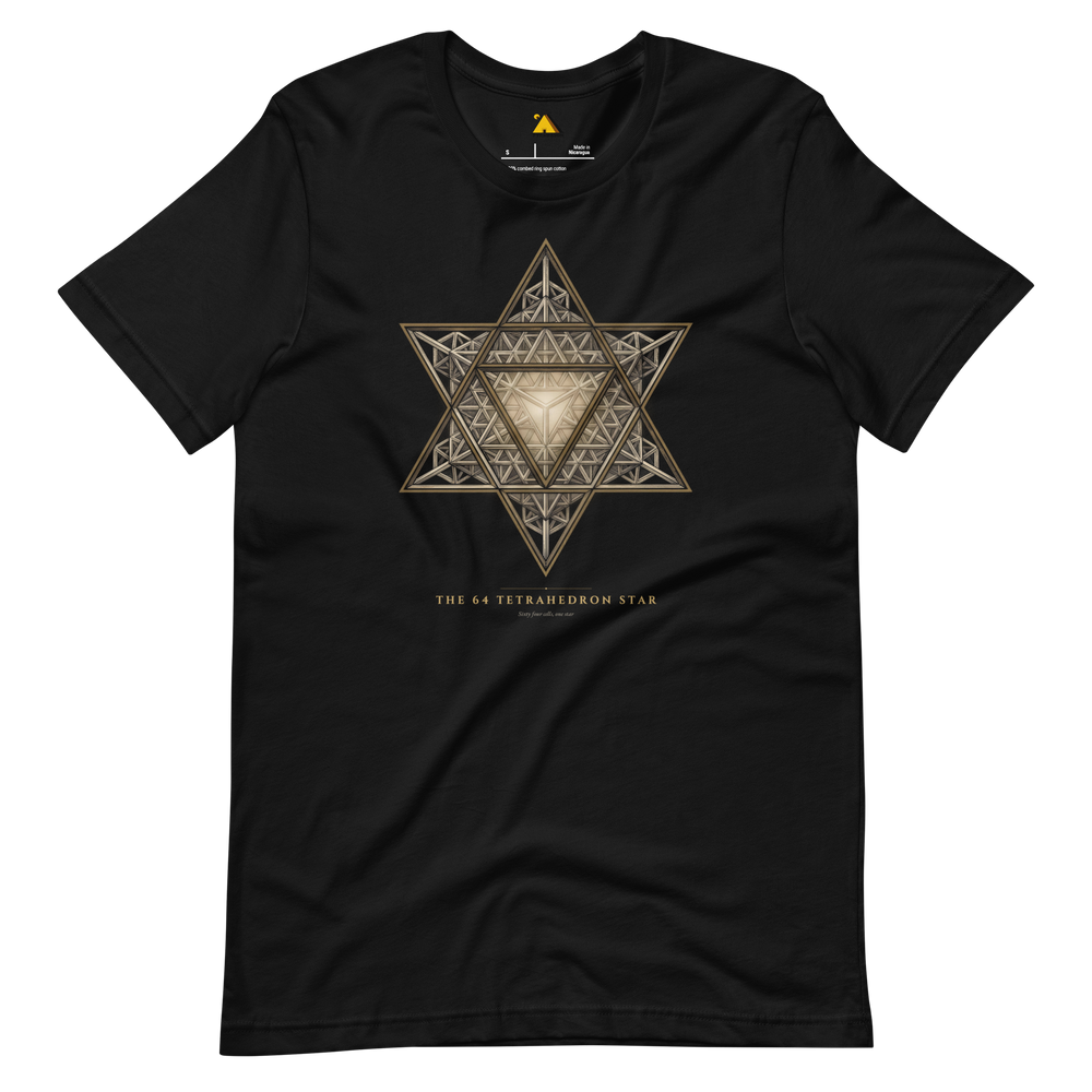 The 64 Tetrahedron Star T-Shirt | Pyramason