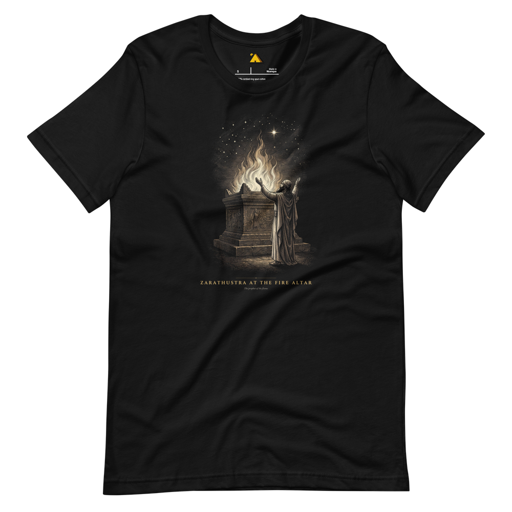 Zarathustra at the Fire Altar T-Shirt | Pyramason