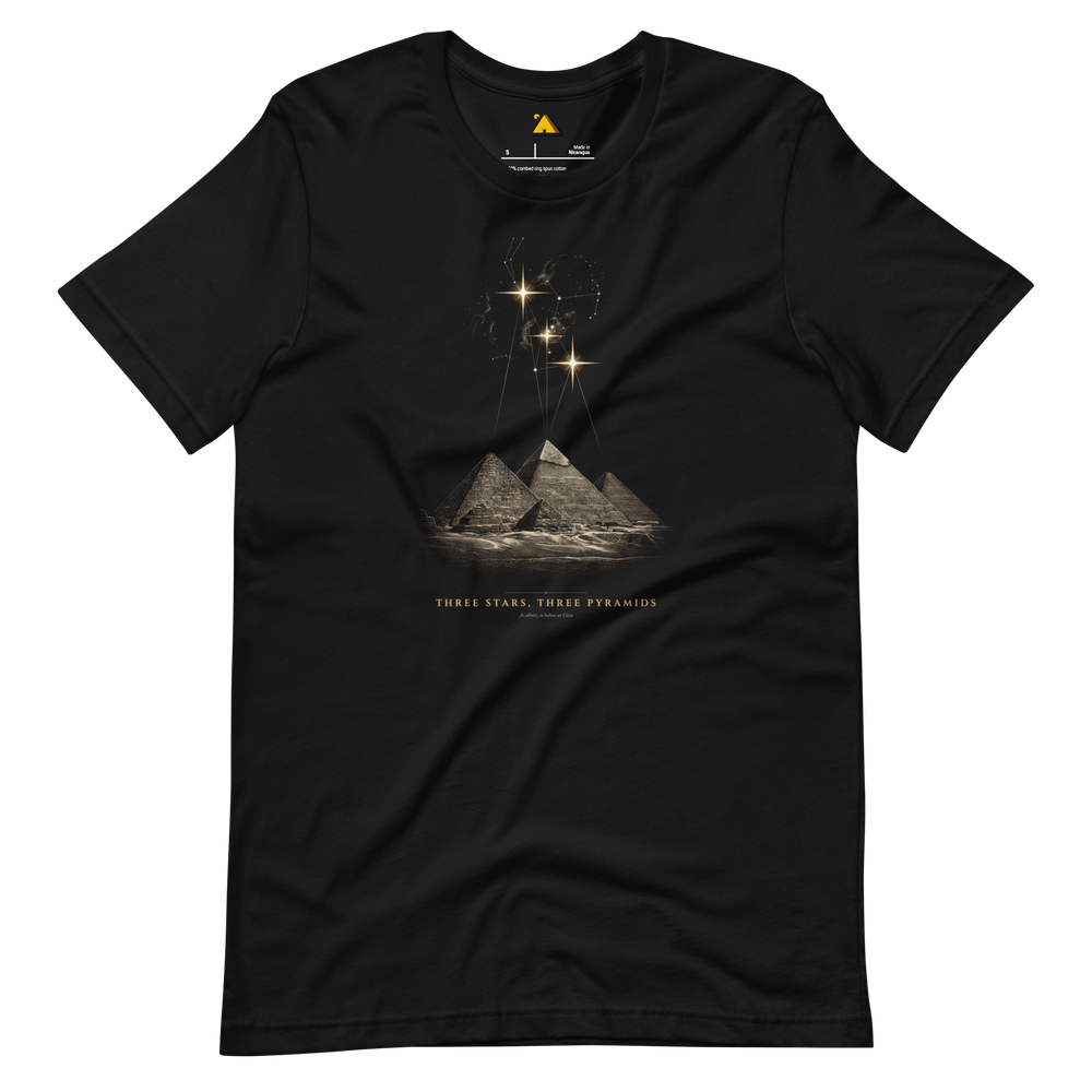 Three Stars, Three Pyramids T-Shirt | Pyramason