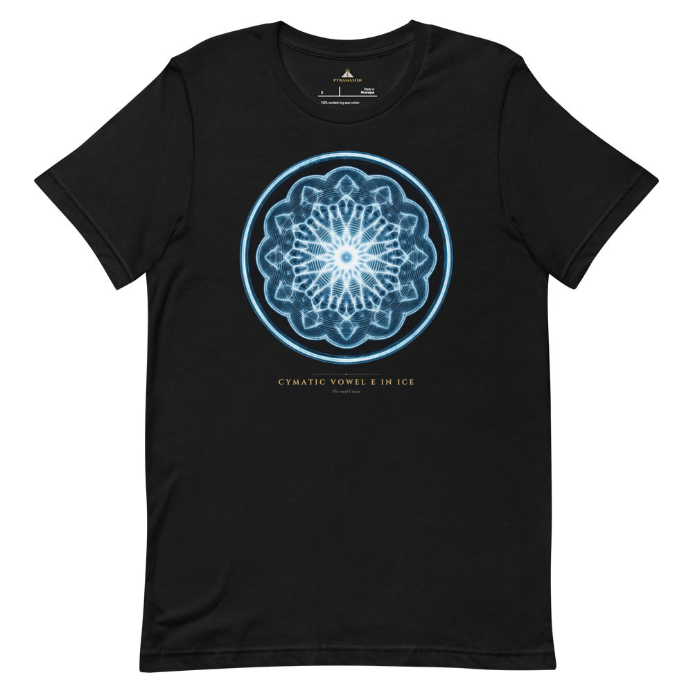 Cymatic Vowel E in Ice T-Shirt