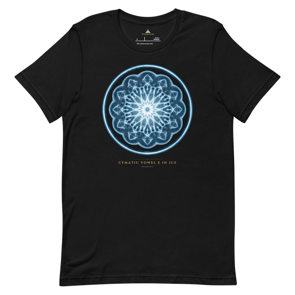 Cymatic Vowel E in Ice T-Shirt