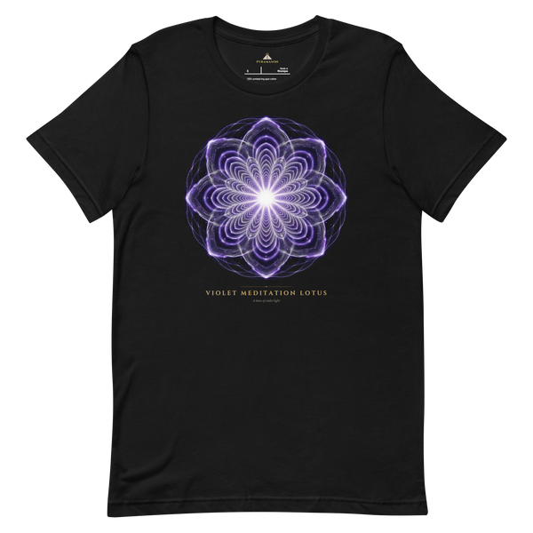 Violet Meditation Lotus T-Shirt