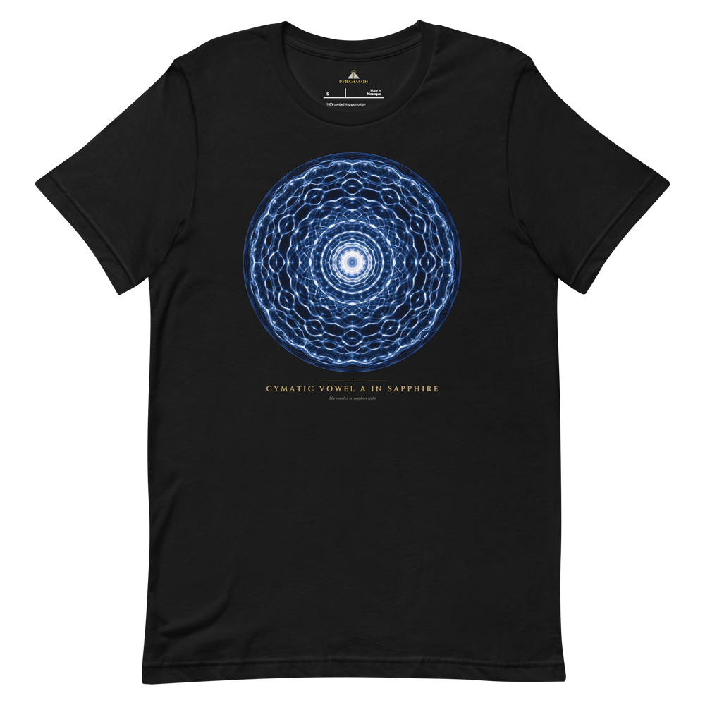 Cymatic Vowel A in Sapphire T-Shirt