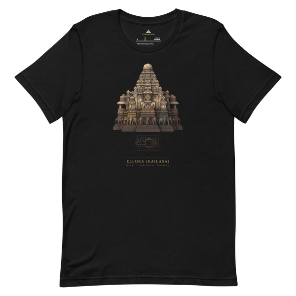 Kailasa Temple Site-Emblem T-Shirt, India