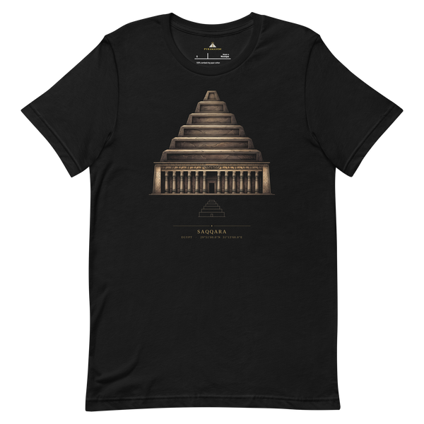 Saqqara Step Pyramid Site-Emblem T-Shirt, Egypt